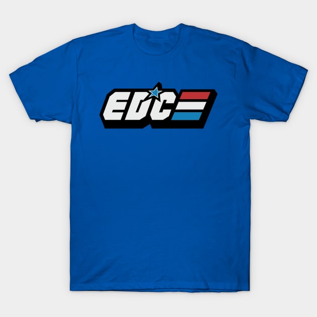 EDC Every Day Carry gijoe logo parody T-Shirt by Cofefe Studio